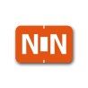 Tabbies Color Coded Alphabetical Labels "N" (15/16" x 1-1/2")