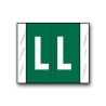 GBS/VRE Color Coded Alphabetical Labels "L" (1-5/16" x 1-1/2")