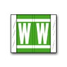 GBS/VRE Color Coded Alphabetical Labels "W" (1-5/16" x 1-1/2")