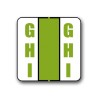 POS 3700 Color Coded Alphabetical Labels "GHI" (15/16" x 1-5/8")