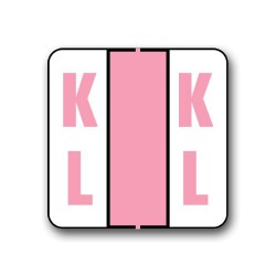 POS 3700 Color Coded Alphabetical Labels "KL" (15/16" x 1-5/8")