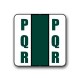 POS 3700 Color Coded Alphabetical Labels "PQR" (15/16" x 1-5/8")