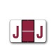 Tab Products & Jeter 5100 Color Coded Alphabetical Labels "J" (15/16" x 1-1/2")