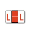 Tab Products & Jeter 5100 Color Coded Alphabetical Labels "L" (15/16" x 1-1/2")