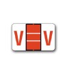 Tab Products & Jeter 5100 Color Coded Alphabetical Labels "V" (15/16" x 1-1/2")