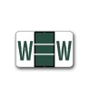 Tab Products & Jeter 5100 Color Coded Alphabetical Labels "W" (15/16" x 1-1/2")