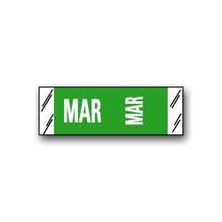 Col’R’Tab Color Coded Month Labels "MAR" (1/2" x 1-1/2")
