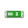 Col’R’Tab Color Coded Month Labels "MAR" (1/2" x 1-1/2")