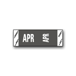 Col’R’Tab Color Coded Month Labels "APR" (1/2" x 1-1/2")