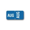 Tabbies Color Coded Month Labels "AUG" (1/2" x 1")