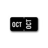 Tabbies Color Coded Month Labels "OCT" (1/2" x 1")