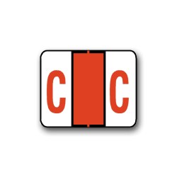 Tab 1283/1286 & Smead BCCS & BCCR Coded Alphabetical Labels "C" (1" x 1-1/4")