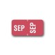 Tabbies Color Coded Month Labels "SEP" (1/2" x 1")