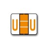 Tab 1283/1286 & Smead BCCS & BCCR Coded Alphabetical Labels "U" (1" x 1-1/4")