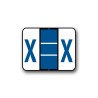 Tab 1283/1286 & Smead BCCS & BCCR Coded Alphabetical Labels "X" (1" x 1-1/4")