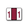 Tab Products 1282 & Smead BCCRN Color Coded Numerical Labels "1" (1" x 1-1/4")