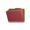 Letter Size Classification Folders - Deep Red