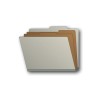 Letter Size Classification Folders - Grey
