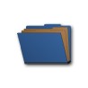 Letter Size Classification Folders - Royal Blue