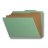 Letter Size Classification Folders - Green