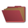 Letter Size Classification Folders - Deep Red