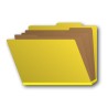Legal Size Classification Folders - Yellow