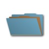 Legal Size Classification Folders - Blue