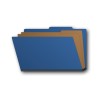 Legal Size Classification Folders - Royal Blue