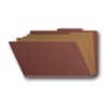 Legal Size Classification Folders - Red