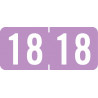 Tab Products Color Coded Year Labels "18" (1/2" x 1-1/8")