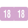 Tab Products Color Coded Year Labels "18" (3/4" x 1-1/2")