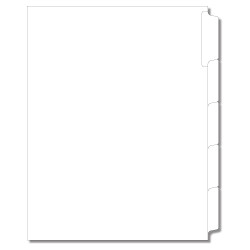 11" Side Blank Collated Sets (5 Tabs)