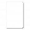 14" Side Laminated Single Straight Blank Copier Tabs