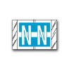 Col’R’Tab Color Coded Alphabetical Labels "N" (1" x 1-1/2")