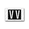 Col’R’Tab Color Coded Alphabetical Labels "V" (1" x 1-1/2")