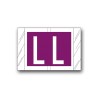 Col’R’Tab Color Coded Alphabetical Labels "L" (1" x 1-1/2")