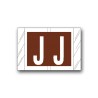 Col’R’Tab Color Coded Alphabetical Labels "J" (1" x 1-1/2")