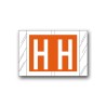 Col’R’Tab Color Coded Alphabetical Labels "H" (1" x 1-1/2")