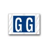 Col’R’Tab Color Coded Alphabetical Labels "G" (1" x 1-1/2")