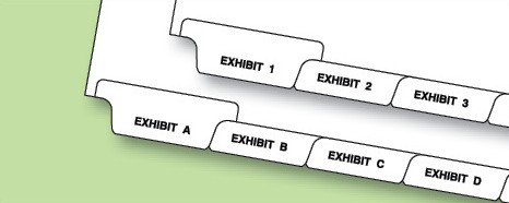 Exhibit Numbers/Letters